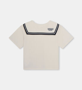 Sailor Embroidered Cotton T-shirt