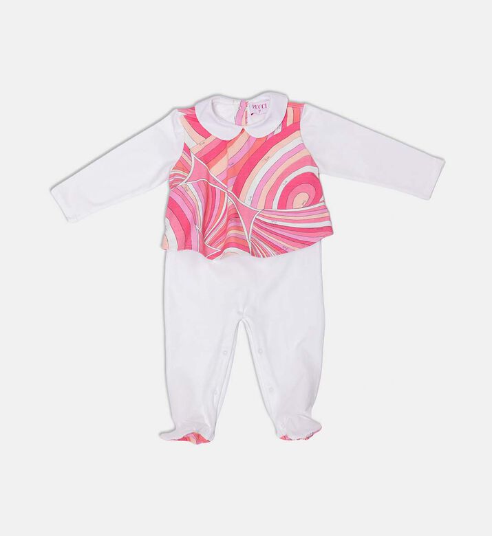 طقم رومبر طويل الأكمام بنقشة تجريدية متناسقة