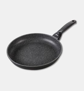 Risoli Aluminum Frying Pan With Handle, Black, 24-cm, Packshot View