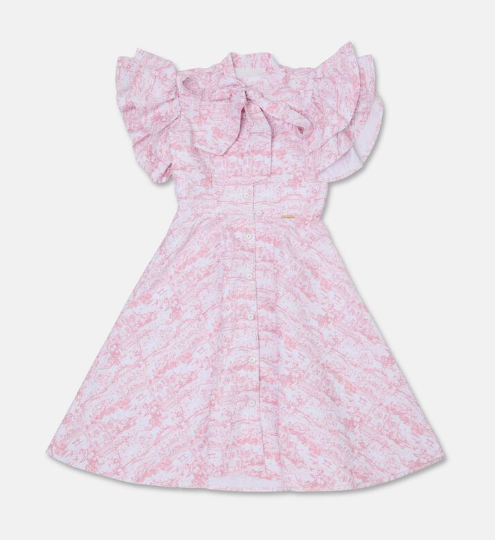 Poca and Poca Button Closure Short-sleeve Dress, Packshot View