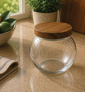Home Deco and More Soda-lime Glass Jar, Packshot View