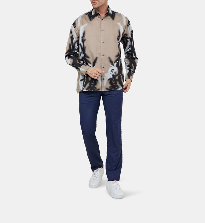 بنطال تشينو صوف فيرجن بقصة مستقيمة