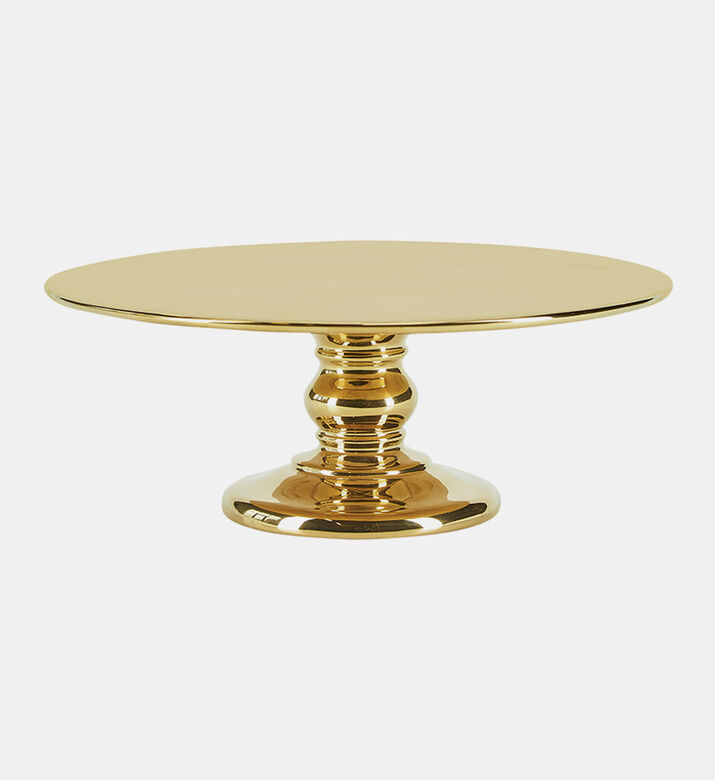 Round Golden-finish Cake Stand