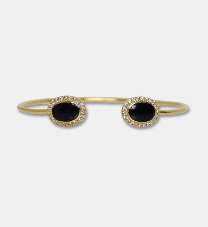 Raife Bangle Black Oval Zircon, Packshot View