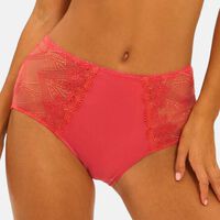 Embroidered High-rise Retro Brief