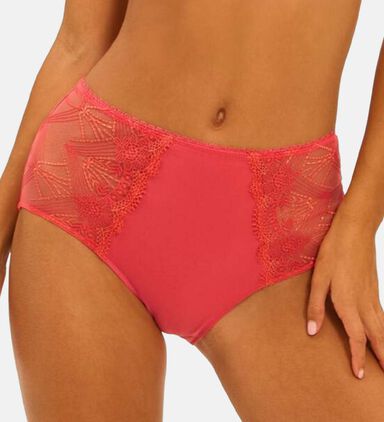 Embroidered High-rise Retro Brief