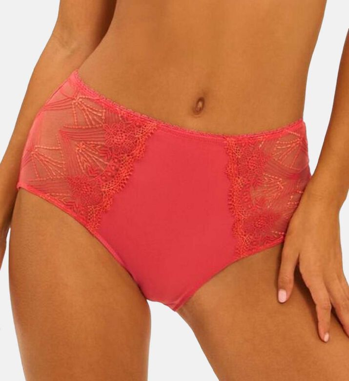 Embroidered High-rise Retro Brief