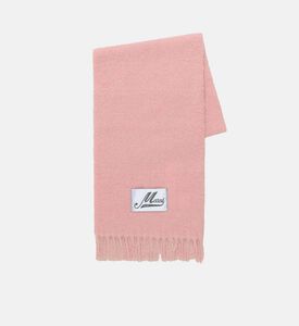 Fringe-detail Embroidered Scarf