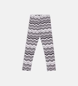 Cotton Zigzag-print Leggings