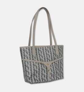 Manc Bella Monogram Pattern Mini Tote Bag, Grey, Packshot View