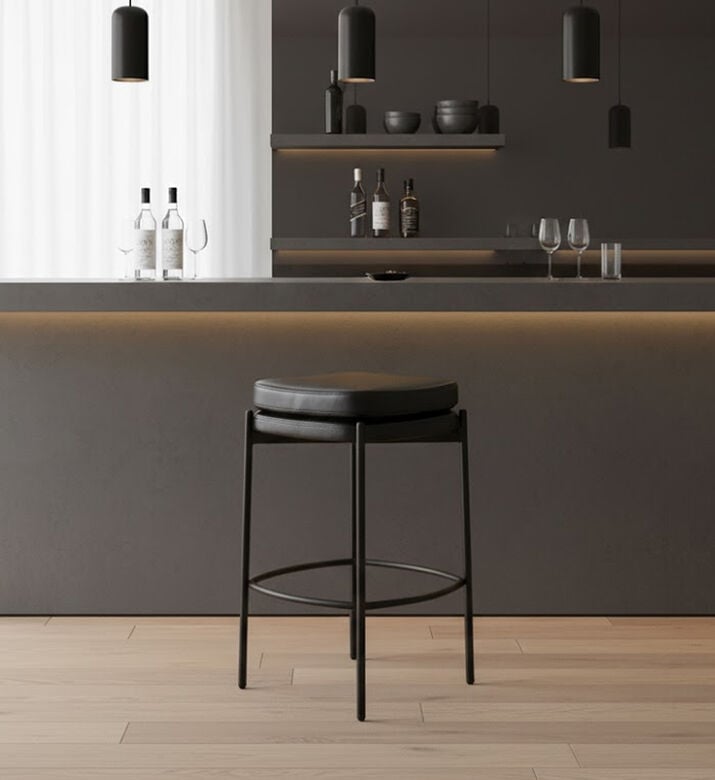 Home Deco and More Griffin Plywood Bar Stool, Packshot View