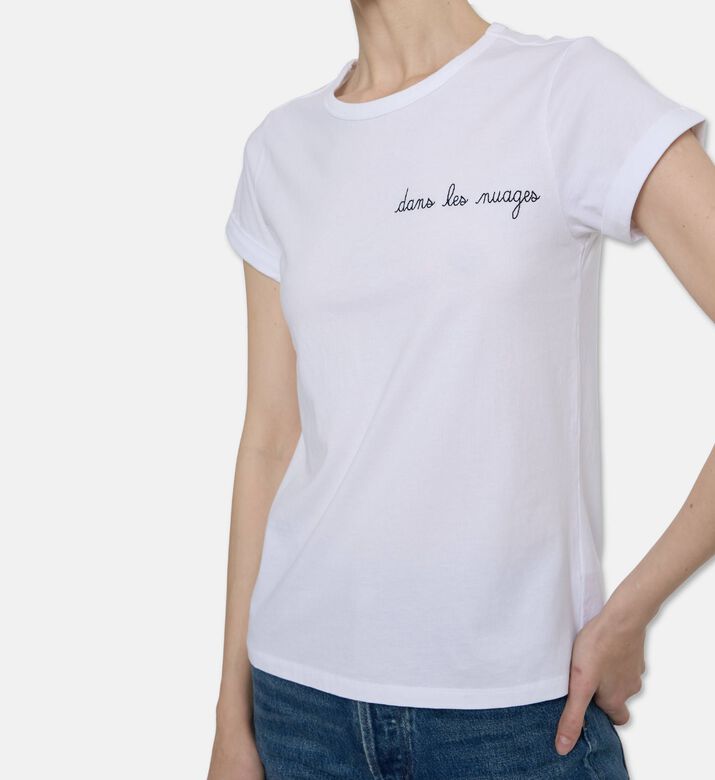 Maison Labiche Embroidered Crewneck T-shirt, Model View
