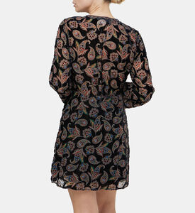 فستان روبن قصير بطبعة