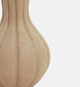 Light and Living Zucca Squash Shaped Vase, Beige, 19.5x34-cm, Packshot View