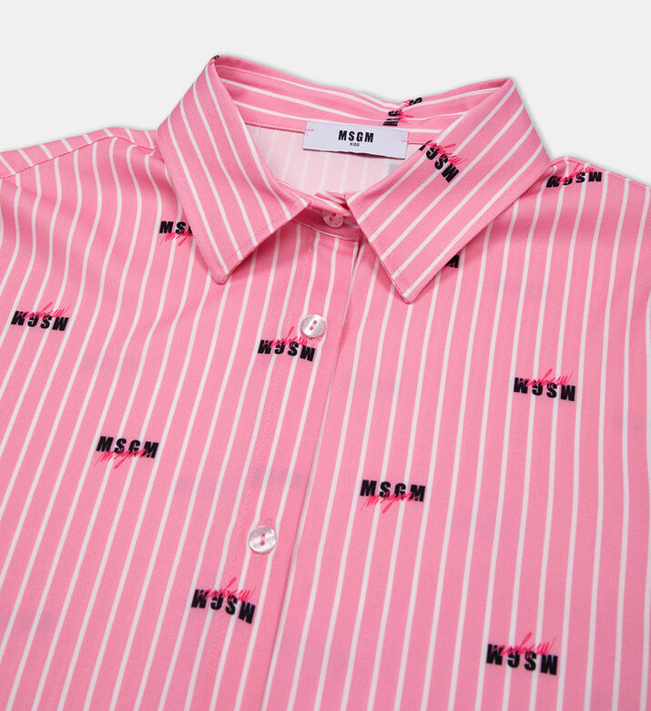 Stripe Viscose Shirt Dress