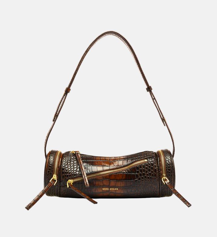 Cylinder 23 Croc Embossed Bag