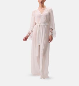 Rya Delight Floral-embroidery Maxi Robe, Model View Rya Delight Floral-embroidery Maxi Robe, Model View