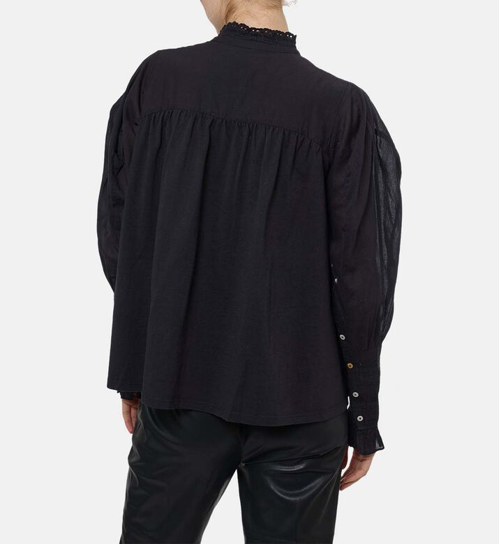 Mes Demoiselles Shirt, Black, 40, Model View