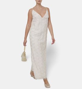 Baobab Floral-embroidered V-neck Maxi Dress, Model View