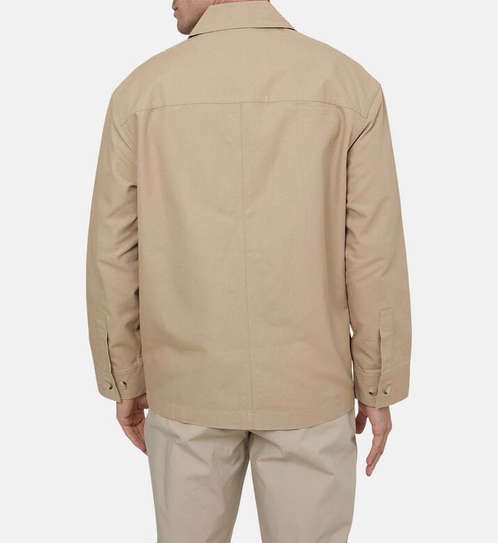 قميص فضفاض قطن بنمط عمل