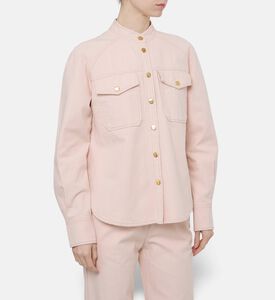 Forte-Forte Button Closure Denim Shirt, Model View