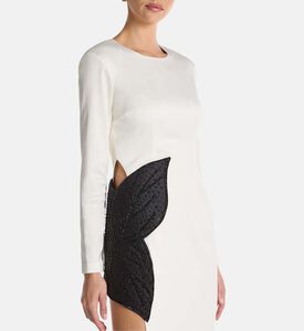 Savanna Dress, White, S, Model View