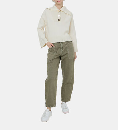 Stretch Twill Patch Pocket Pants