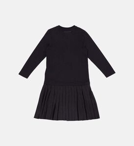 فستان تيشيرت بطيات