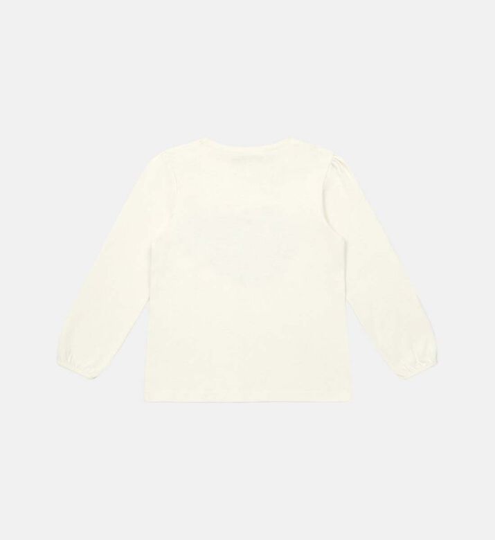 تي شيرت قطني بطبعة باقة زهور