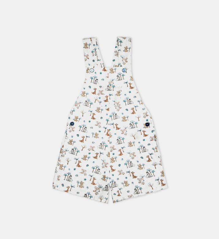 Daniel Cotton Animal-print Dungaree