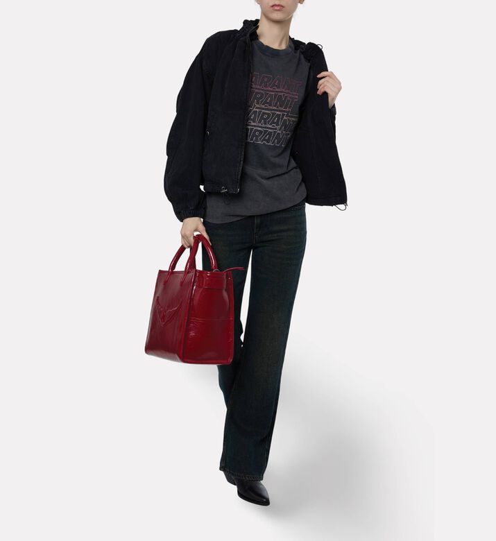 Isabel Marant High-neck Denim Zip Jacket, Model View