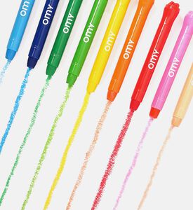 علبة أقلام تلوين جل 9 ألوان