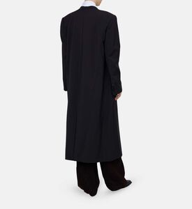 Long-sleeve V-neck Regular-fit Coat