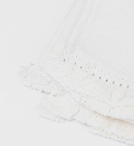 Swan Fringe Lace Cotton Throw