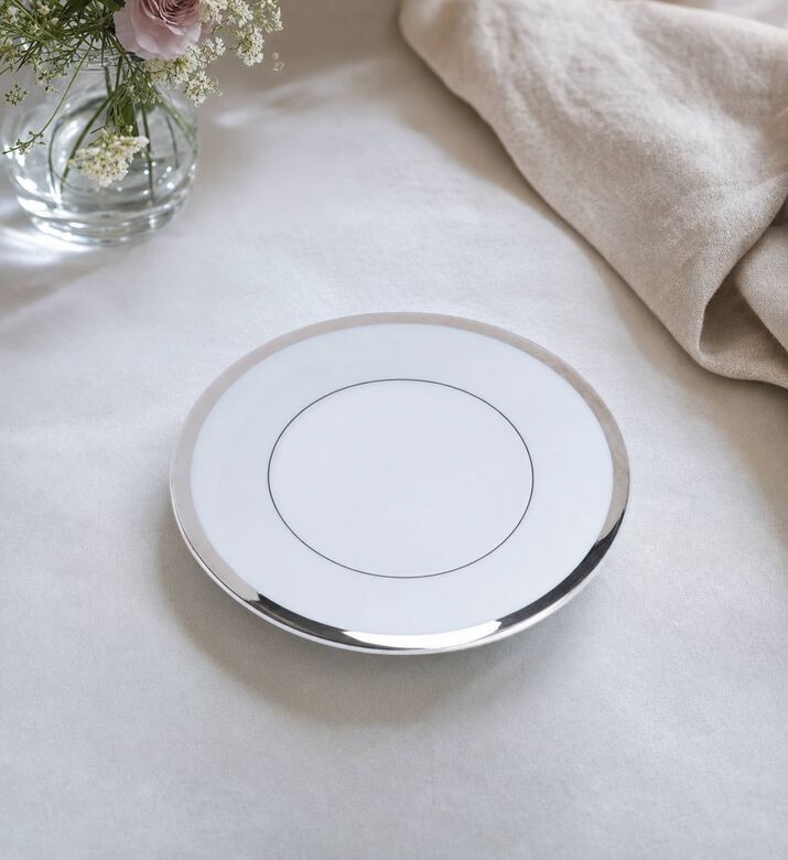 Vista Alegre Domo Platinum Bread Butter Plate, Model View