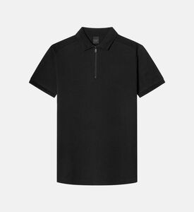 Zip-neck Short-sleeve Polo Shirt Zip-neck Short-sleeve Polo Shirt
