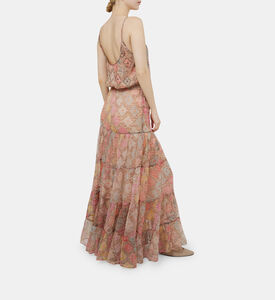 فستان أولغا واسع بطبعة