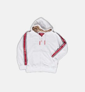 هودي فيلبا بسحاب بتصميم فم قرش