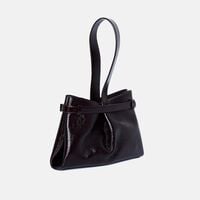 Span Leather Bar Hardware Clutch