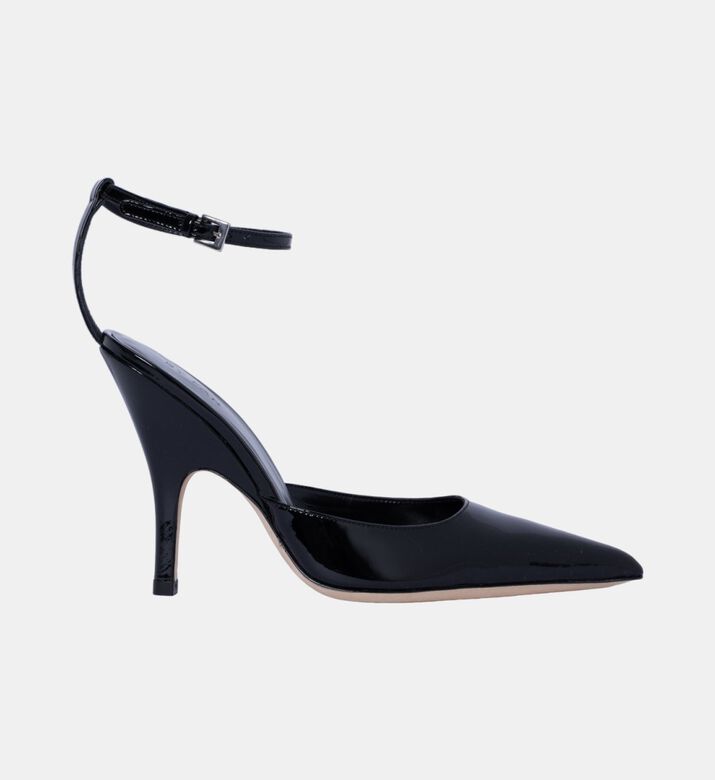Eliza Leather Pointed Toe Heels
