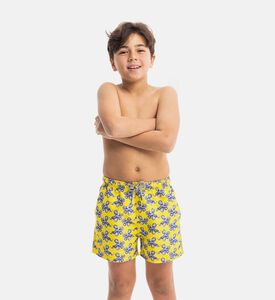 شورت سباحة قصير بطبعة أخطبوط أرجوانية