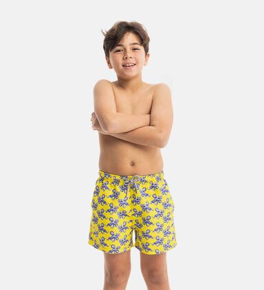 Mini Purple Octopus Swim Shorts