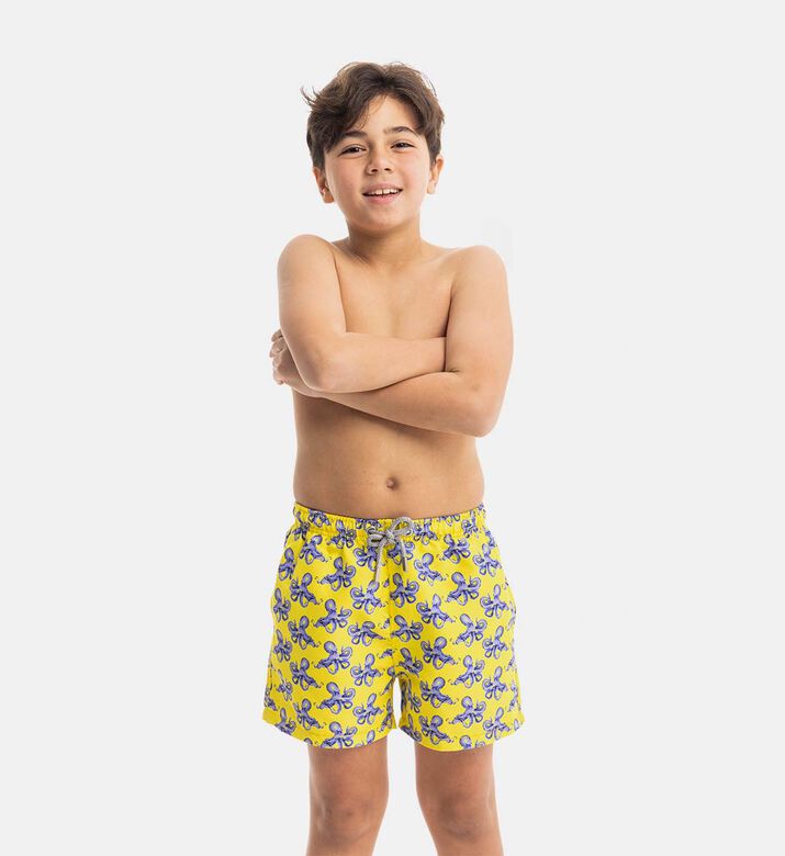 Mini Purple Octopus Swim Shorts