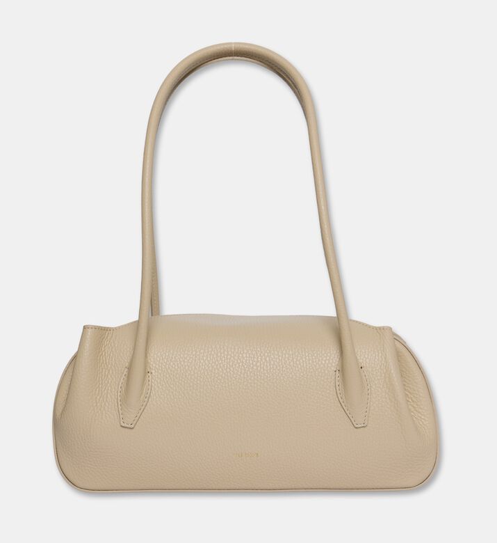 Yuzefi Oyster Leather Shoulder Bag, White, Packshot View