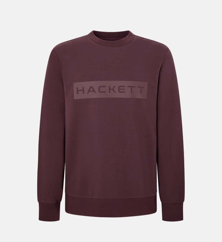 Essential Cotton Logo Print Sweater