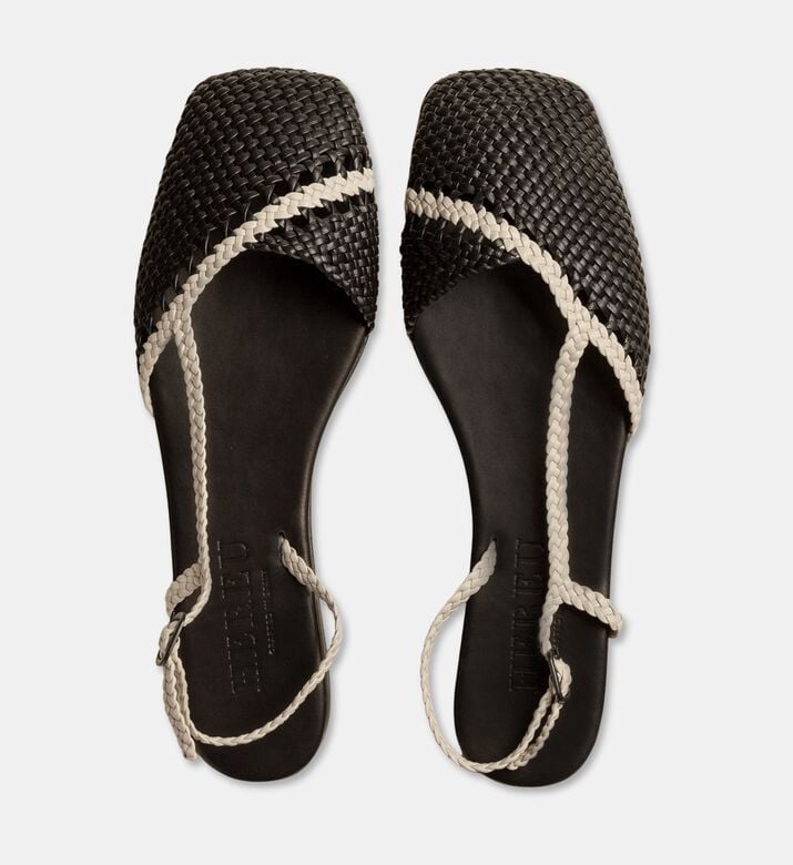 Hereu Asymmetrical Woven Sandals, Packshot View
