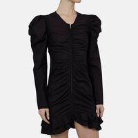 Briali Crisp Cotton Short Zippered Dress