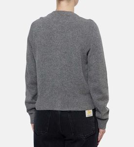 Samsoe Round Neck Button Closure Cardigan, Model View