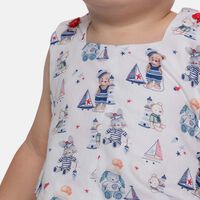 Damien Cotton All-over Print Dungaree