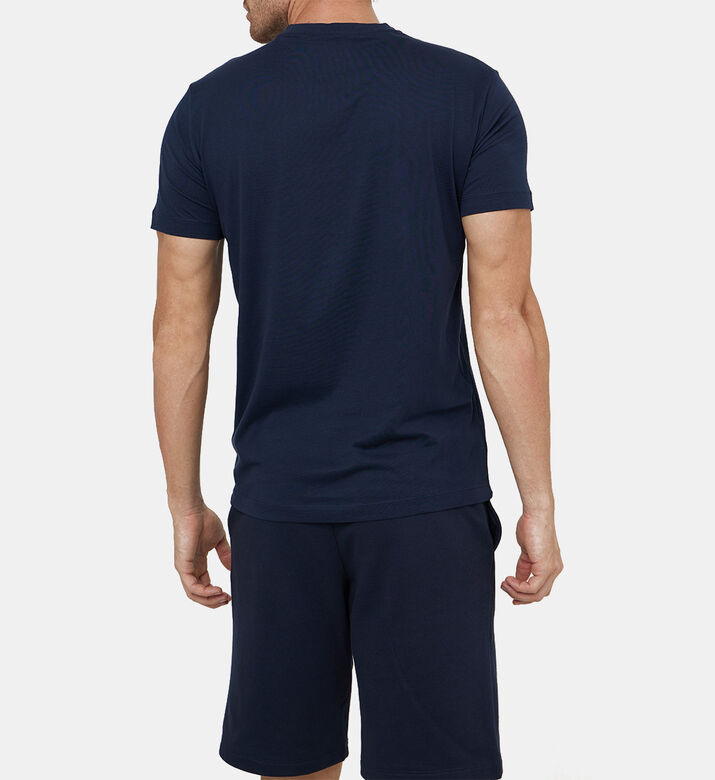 تيشيرت قطن مزين بشعار